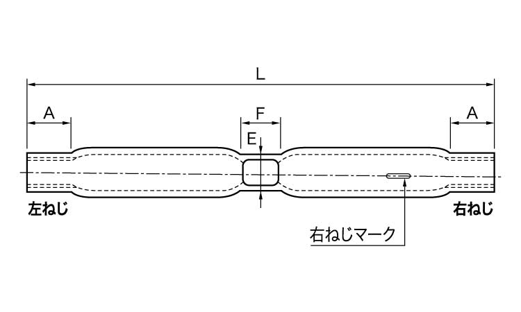 PSターンバックル胴(ウィット)図面