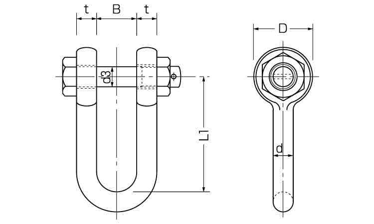 軽量シャックル　RS図面