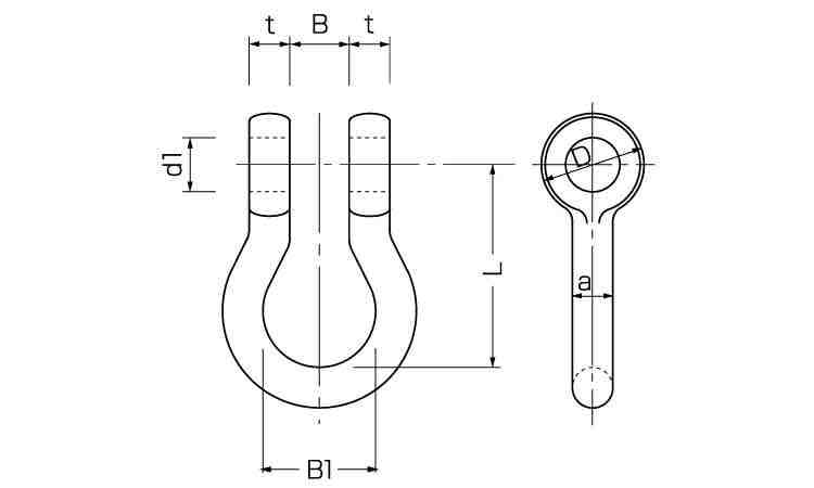 超強力シャックル　BB図面