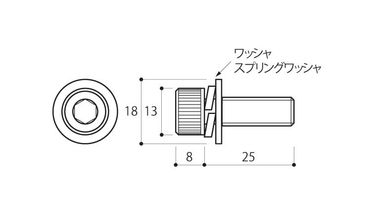 キャップスクリューP=3 CPS図面