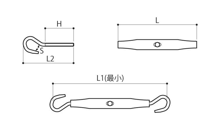 パイプターンバックルフックＰＴＢ図面