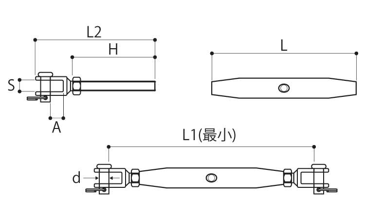 パイプターンバックル(ジョウ)図面