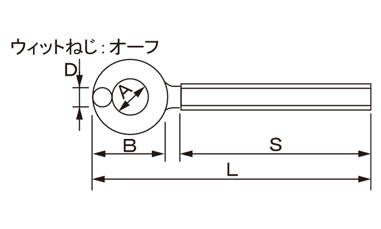 ターンバックルＢＴのみ(右オーフ)図面