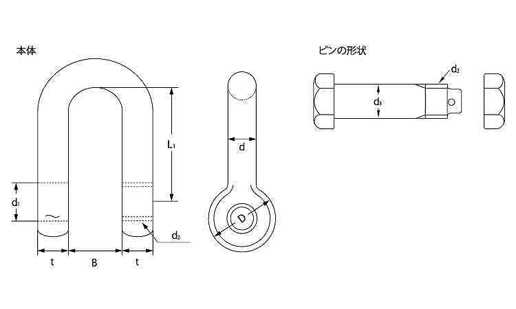 ＴＡＩＹＯシャックル(ＳＢ)図面