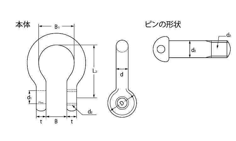 TAIYOシャックル(BD)図面