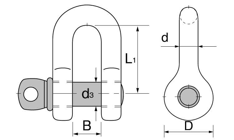 グリーンピンシャックル(GPS)図面