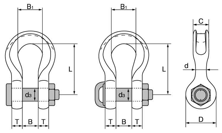 グリーンピンシャックル(VBSL)図面