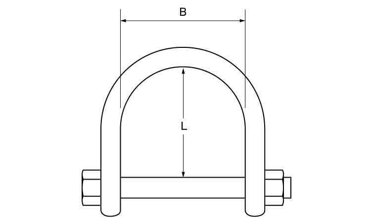 袋コンテナ用シャックル図面