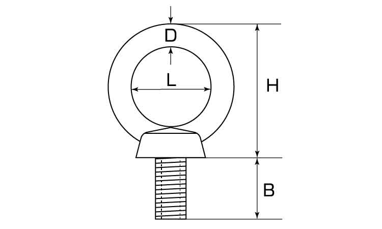 アイボルトロストワックス製ウィット図面
