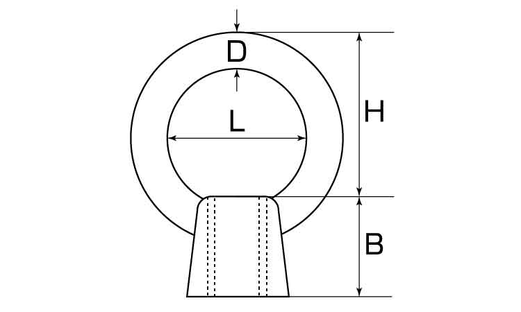 アイナットロストワックス製ウィット図面