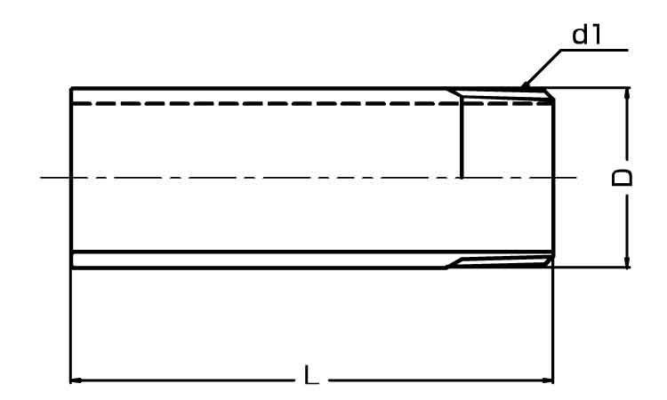 ねじ込み継手片長ニップル(NSL)図面
