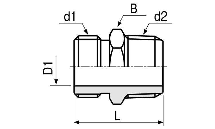 フレキ用ニップル(PN)図面