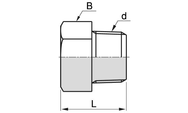 六角プラグ(HP)図面