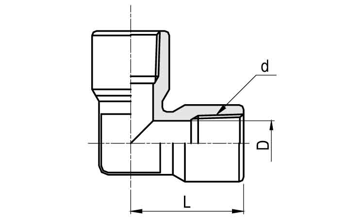 内ネジエルボ(ROHS2対応)図面