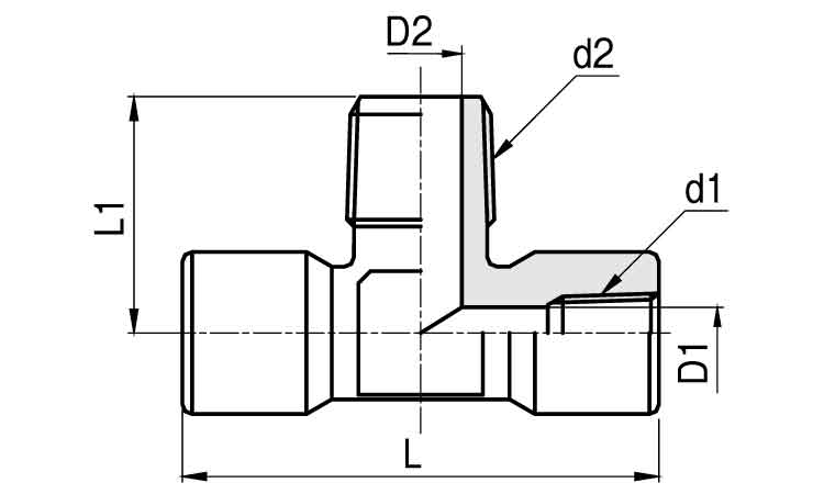 異径二方チーズ(ROHS2対応)図面