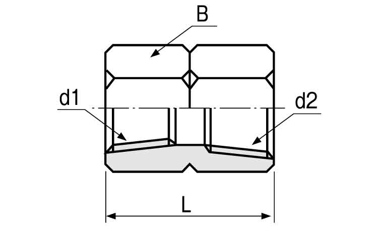 異径六角ソケット(ROHS2対応)図面