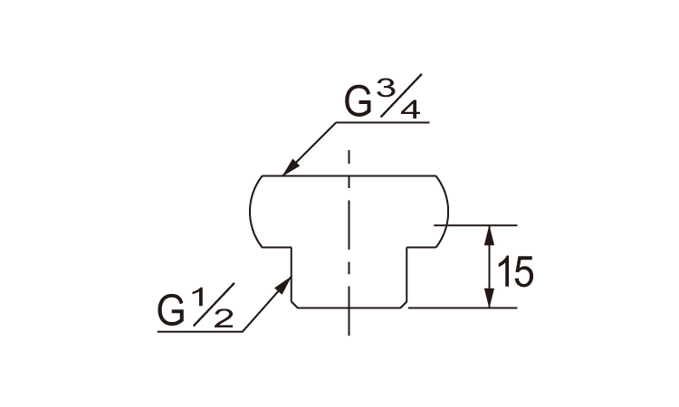 給湯機用ニップル　６１３－９０１図面
