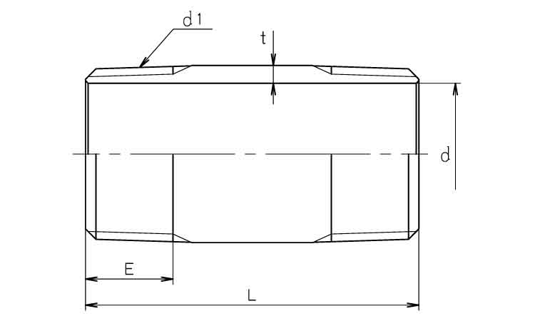 両長ニップル(ＰＮ５０Ｌ)図面