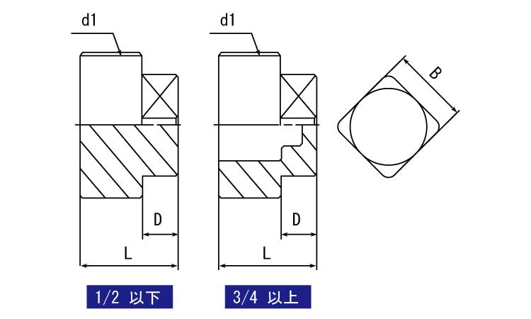 KSG　四角プラグ図面
