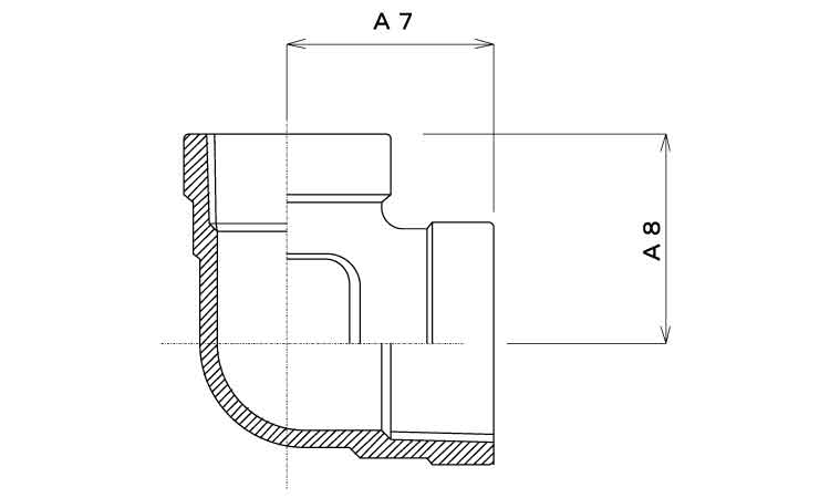 ナゴヤ　径違いエルボ(RL)図面