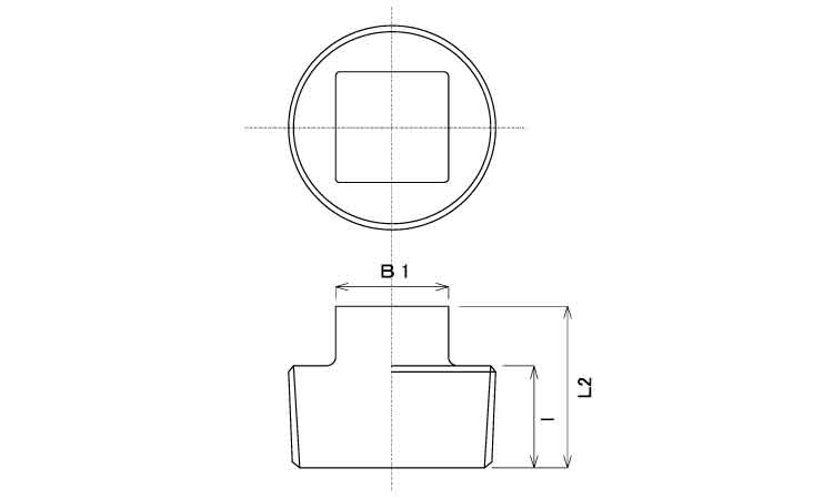 ナゴヤ　四角プラグ(P)図面