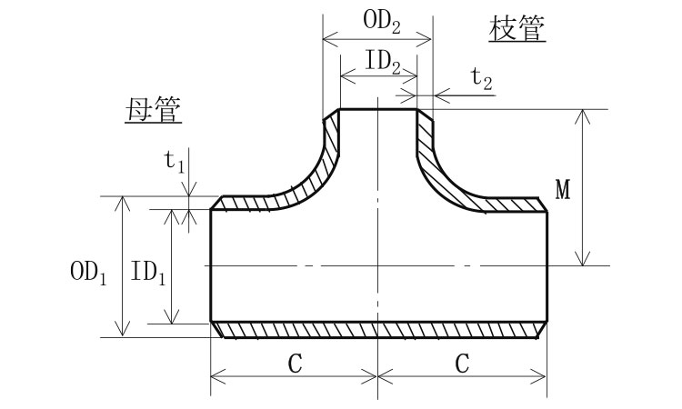 ＳＧＰ溶接異形チーズ(ＴＲ)図面