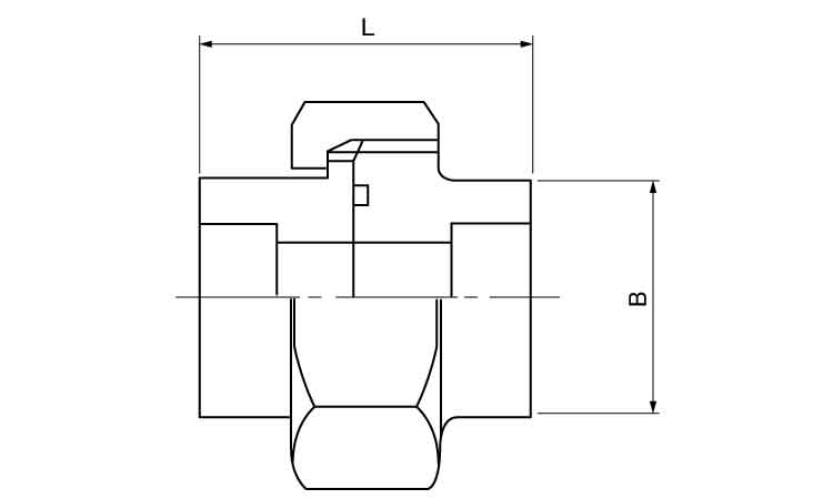 さし込み高圧ユニオンO．RS80図面