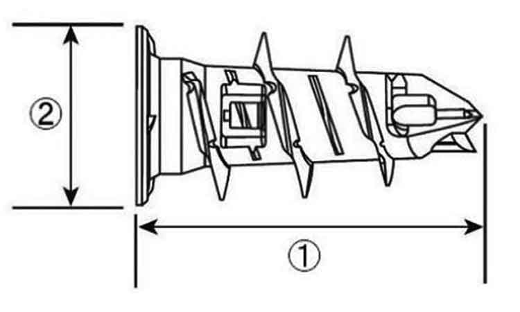 エビモンゴジプサムアンカー(GA)図面