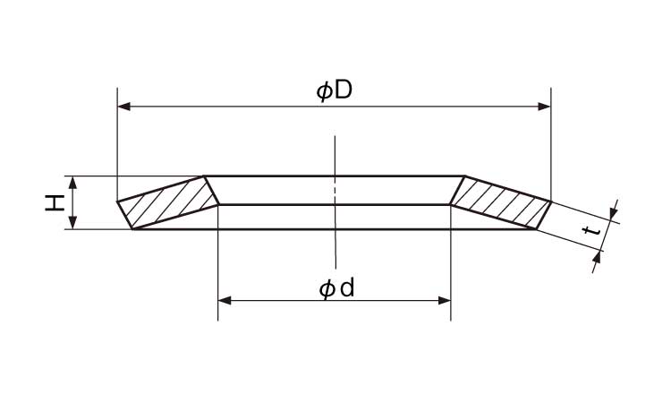 皿ばね座金(CAP用(重荷重用)図面
