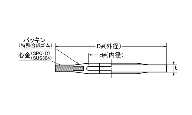 シールワッシャー(キーパー製)図面