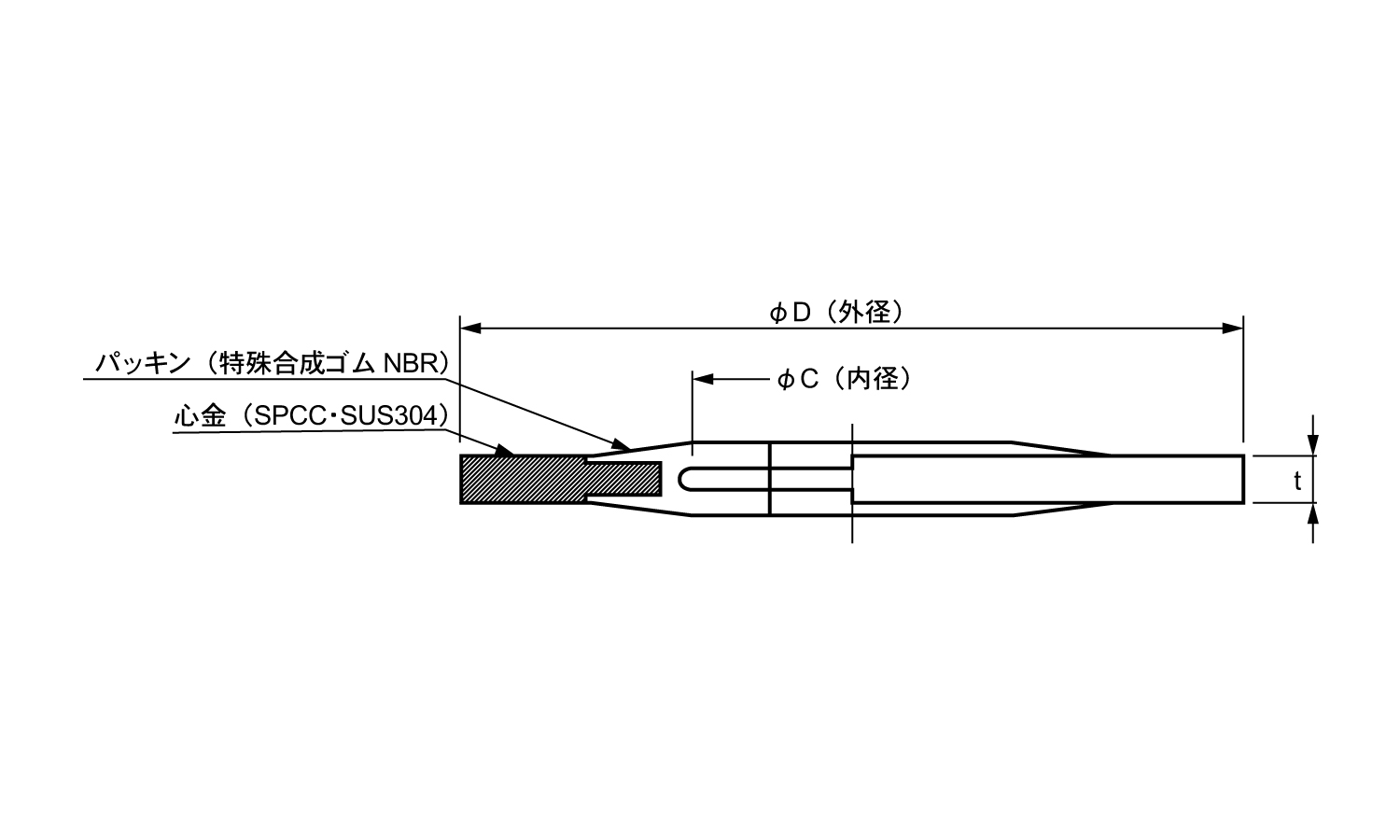 シールW(S1)(キーパー製)図面