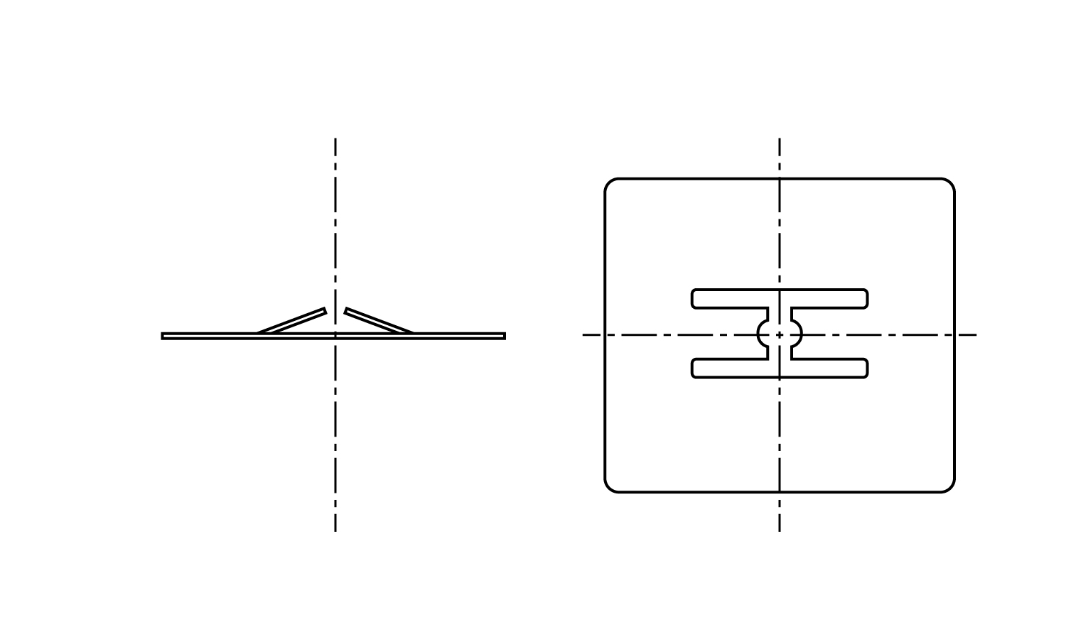 角Hスピードワッシャ(軸用)図面