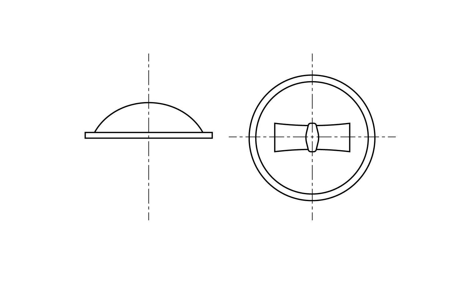 Hボタンワッシャ(軸用)図面