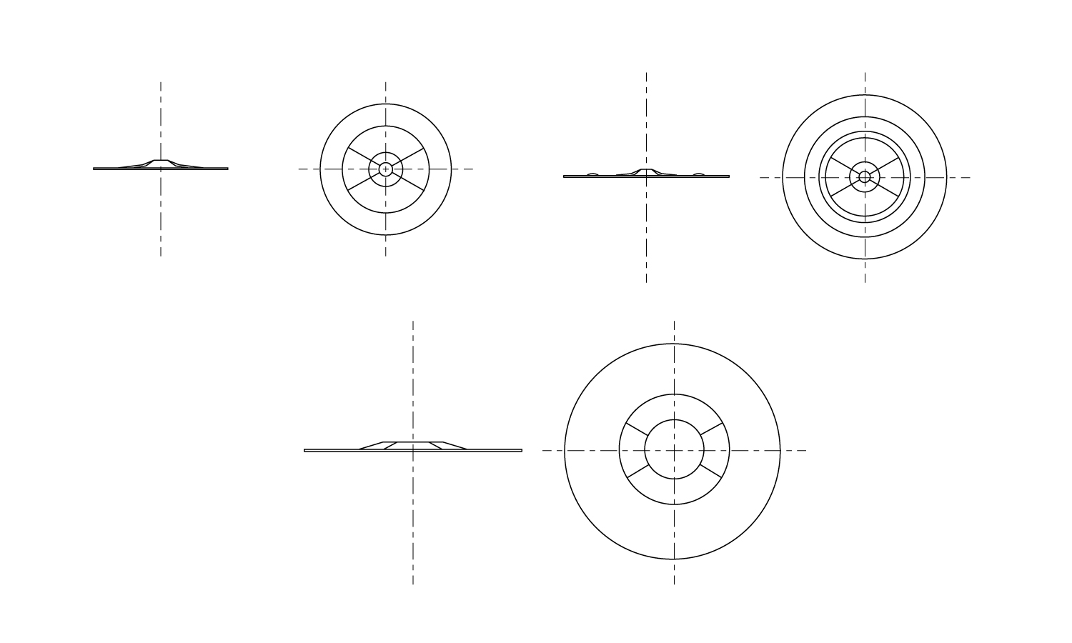 六ツ割スピードワッシャ(軸用)図面