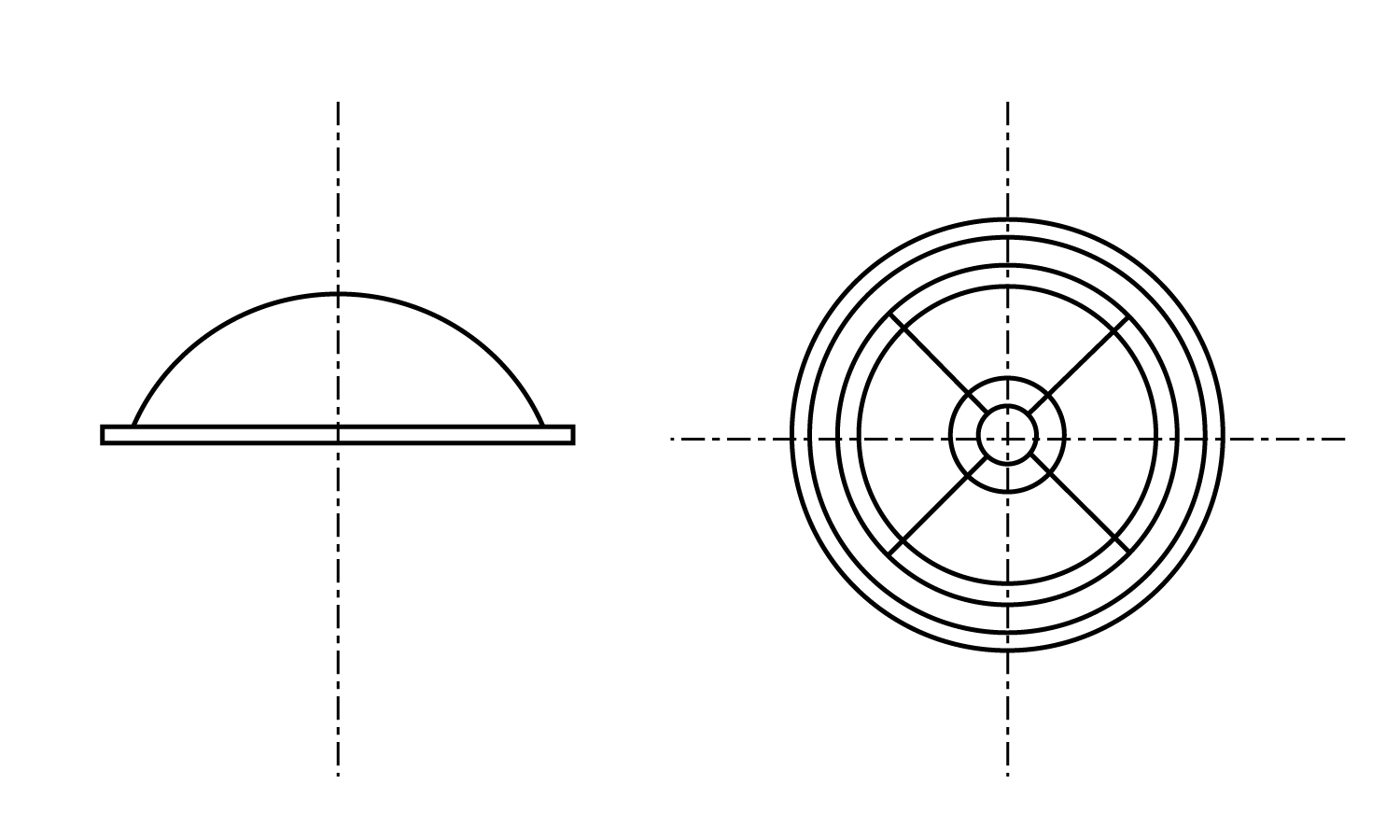 八ツ割ボタンワッシャ(ねじ用)図面