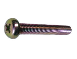 鉄 クロメート ナベ小ねじ(全ねじ)